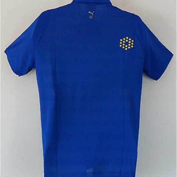 Puma Golf DUO SWING CHEVRON Polo UPF PROTECTION Shirt COOL MAX  top Men SZ M - Picture 2 of 10